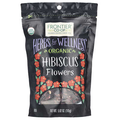 Frontier Co-op, Organic Hibiscus Flowers, 165 g (5.82 oz)