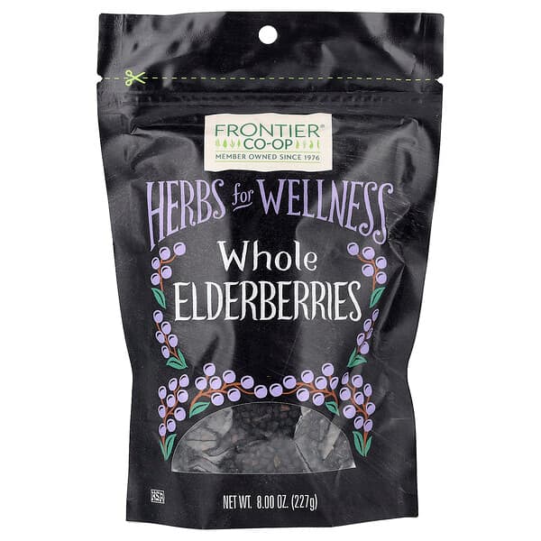 Frontier Co-op, Hele hyldebær, 227 g