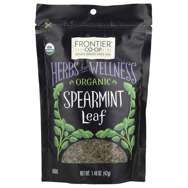 Organic Spearmint Leaf, 1.48 oz (42 g)