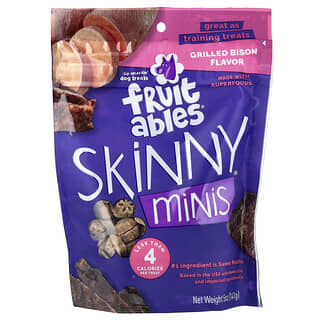 Fruitables, Skinny Minis, лакомства для собак, зубр жареный на гриле, 141 г