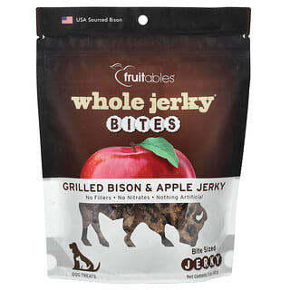 Fruitables, Whole Jerky® Bites, Dog Treats, Grilled Bison & Apple, 5 oz (141 g)