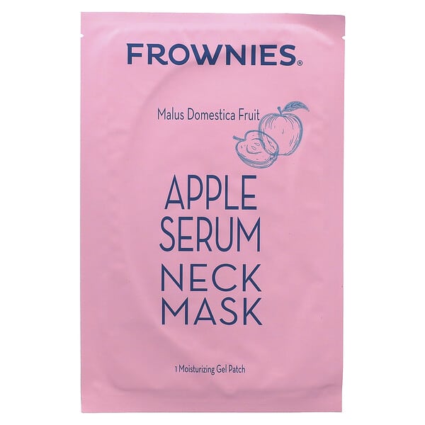 Frownies, Apple Serum Neck Beauty Mask, 1 Gel Patch