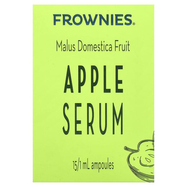 Frownies, Apple Serum, 15 Ampoules, 1 ml Each