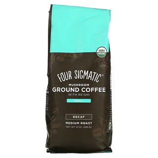 Four Sigmatic, Mushroom Ground Coffee with Reishi, Chill, Medium Roast, Decaf, 12 oz (340 g)