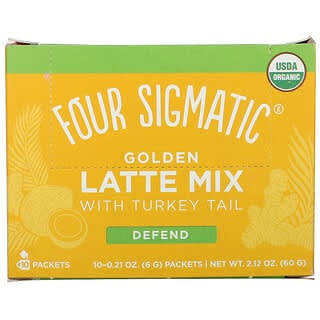 Four Sigmatic, Golden Latte Mix avec queue de dinde, 10 sachets, 6 g chacun