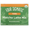 Four Sigmatic, Think, Matcha Latte Mix with Lion's Mane Mushrooms, 10 Packets, 0.21 oz (6 g) Each