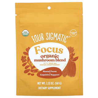 Four Sigmatic, Focus, Organic Mushroom Blend, Caffeine Free, 2.12 oz (60 g)