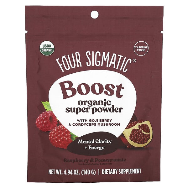 Four Sigmatic, Perform Super Powder，樹莓石榴，4.94 盎司（140 克）