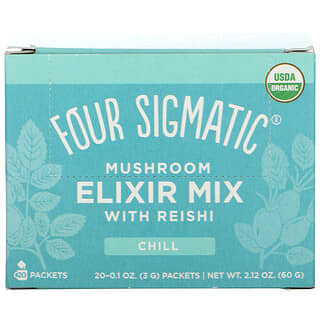 Four Sigmatic, 蘑菇酏劑與靈芝混合，20 包，每包 0.1 盎司（3 克）