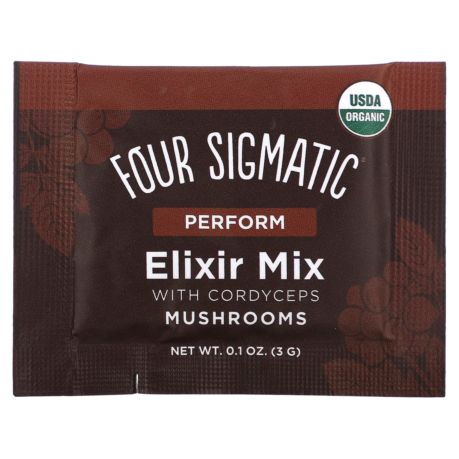 Four Sigmatic, Mushroom Elixir Mix with Cordyceps, 20 Packets, 0.1 oz