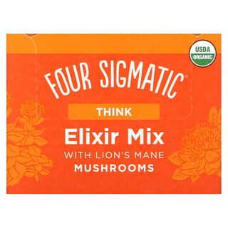 Four Sigmatic, Смесь грибного эликсира с львиной гривой, 20 пакетиков по 0,1 унции (3 г) каждый