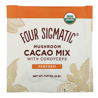 Four Sigmatic, Mezcla de hongos y cacao con Cordyceps, 10 sobres, 6 g (0,21 oz) cada uno
