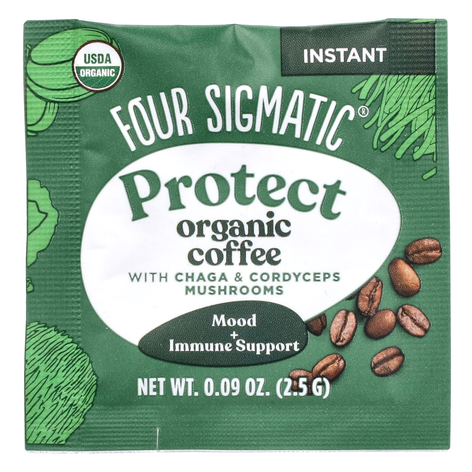 Four Sigmatic, Protect, Instant Organic Coffee With Chaga & Cordyceps ...