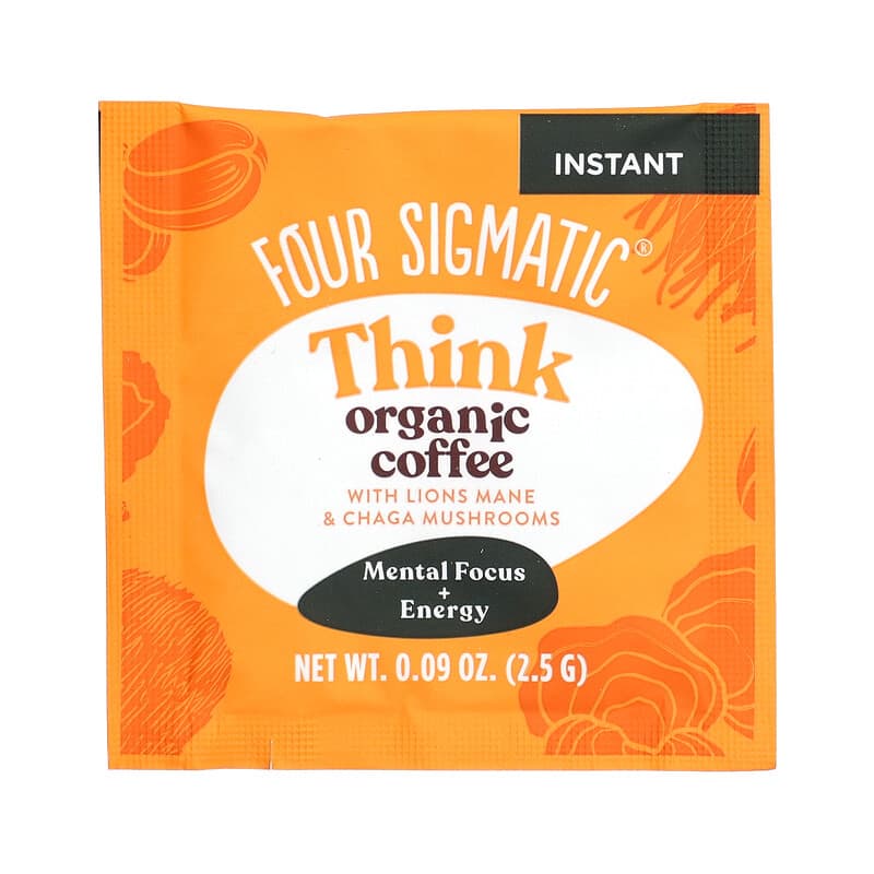 Save on Four Sigmatic Think Coffee Mix Mushroom with Lion's Mane Organic -  10 ct Order Online Delivery