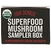 Caixa de Amostra Cogumelos Superfood, 8 pacotes de bebida de cogumelos