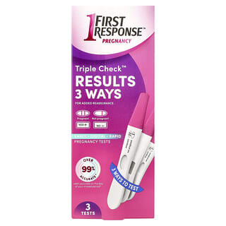 First Response, Triple Check™ Pregnancy Tests, 3 Tests