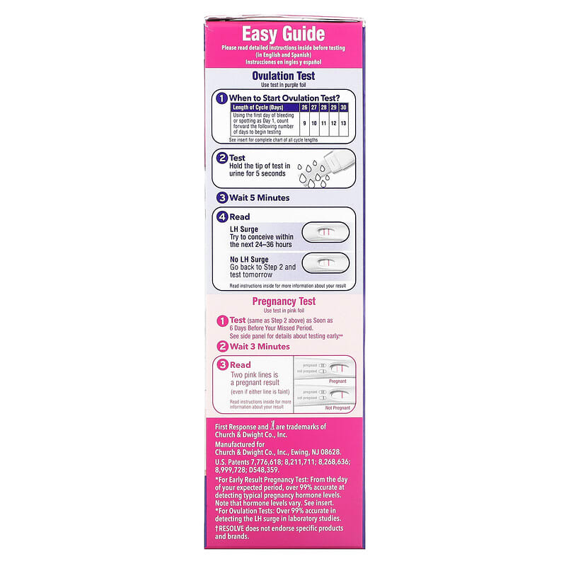 First Response Ovulation And Pregnancy Test Kit 7 Ovulation Tests