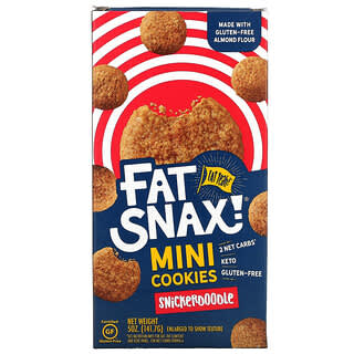 Fat Snax, Mini-biscuits, Snickerdoodle, 141,7 g