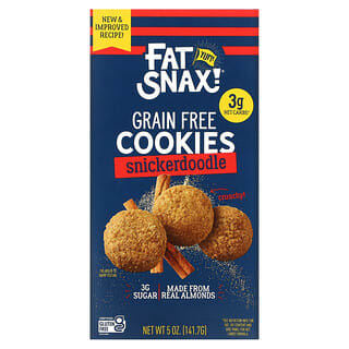 Fat Snax, Grain Free Cookies, Snickerdoodle, 5 oz (141.7 g)