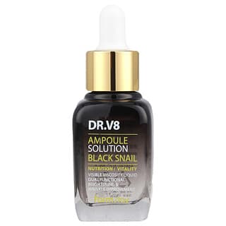 Farmstay, Dr. V8, solución en ampolla, caracol negro, 30 ml (1,01 oz. Líq.)