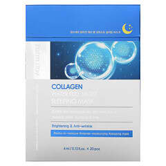 Farmstay, Collagen Water Full Moist Sleeping Beauty Mask, 20 Pieces, 0.13 fl oz (4 ml) Each