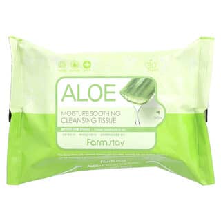 Farmstay, Lenço de Limpeza Suavizante com Hidratação de Aloe, 30 Folhas, 120 ml