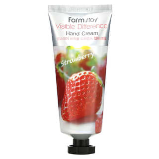 Farmstay, Visible Difference Hand Cream, Strawberry, 3.52 oz (100 g)
