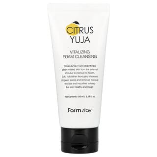 Farmstay, Citrus Yuja, Vitalising Foam Cleansing, 3.38 fl oz (100 ml)