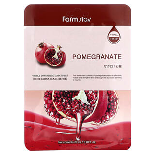 Farmstay, Visible Difference Beauty Mask Sheet, Pomegranate, 1 Sheet, 0.78 fl oz (23 ml)
