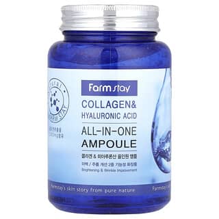 Farmstay, Ampolla todo en uno, colágeno y ácido hialurónico, 250 ml (8,45 oz. Líq.)