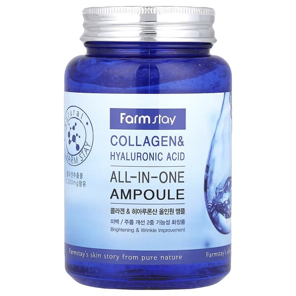 Farmstay, Collagen & Hyaluronic Acid, All-In-One Ampoule, 8.45 fl oz (250 ml)