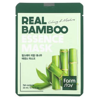 Farmstay, Real Bamboo, Mascarilla de belleza con esencia, Mascarilla en 1 lámina, 23 ml (0,78 oz. Líq.)