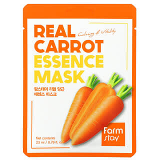 Farmstay, Real Carrot Essence Beauty Mask, 1 Sheet, 0.78 fl oz (23 ml)