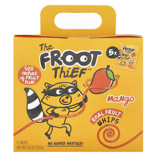 The Froot Thief, Real Fruit Whips, Mango, 5 Packs, 0.7 oz (20 g) Each