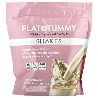 Flat Tummy, Shake, Vanila Alami, 690 g (1,5 pon)