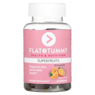 Flat Tummy, スーパーフルーツ、天然オレンジ風味、グミ60粒