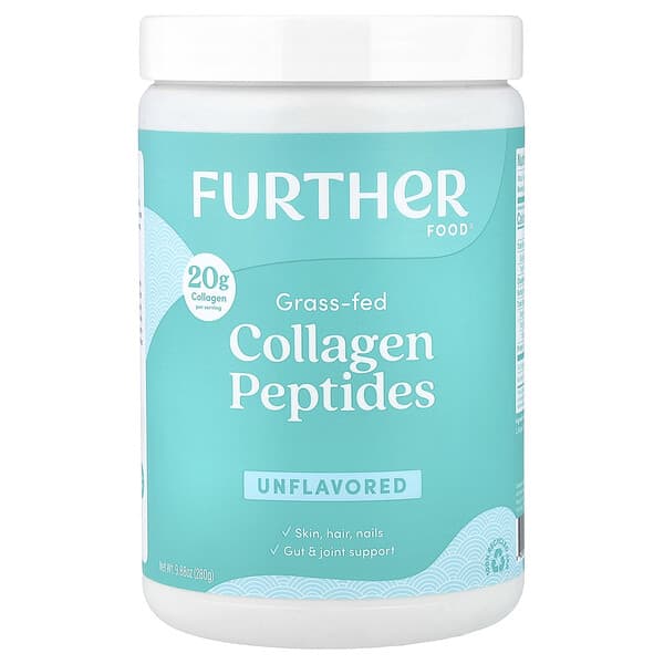 Further Food, Grass-Fed Collagen Peptides, Unflavored, 9.88 oz (280 g) — product photo 1
