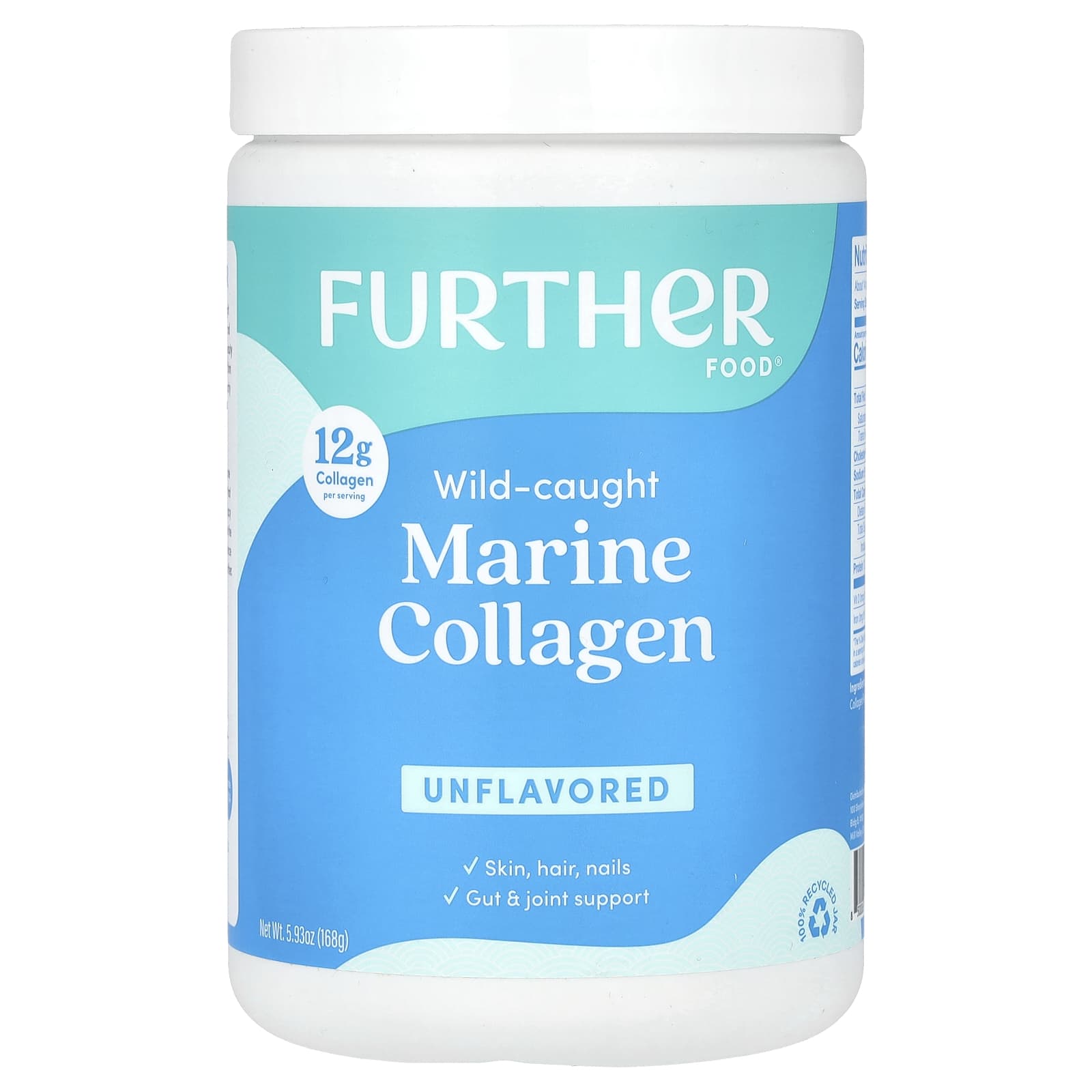 Further Food Wild Caught Marine Collagen Unflavored 593 Oz 168 G 7702