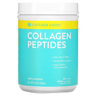 Further Food, Collagen Peptides, Unflavored, 8,000 mg, 24 oz (680 g)
