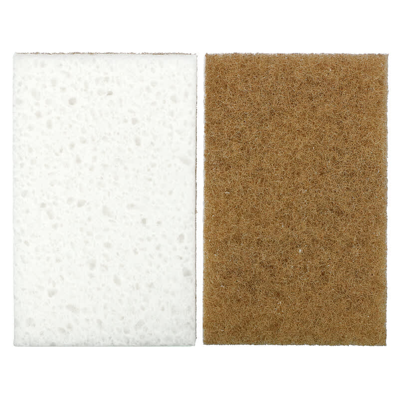 Full Circle In-a-Nutshell Walnut & Cellulose Scrubbing Sponge 2 Pack – Full  Circle Home