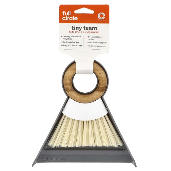 Full Circle, Tiny Team™，迷你扫帚簸箕套装，1 套
