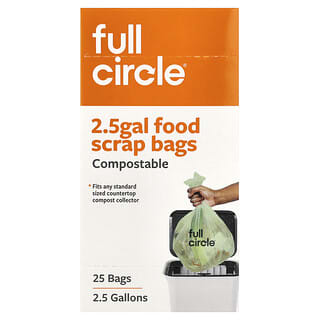 Full Circle, Fresh Air™，可降解廚餘專用袋，無香型，25 個