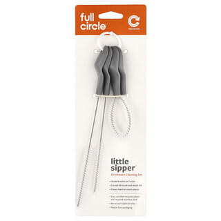 Full Circle, Little Sipper™, Set de limpieza para vasos y vasos, 4 cepillos