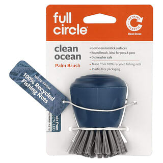 Full Circle, Brosse Clean Ocean Palm, 1 pièce
