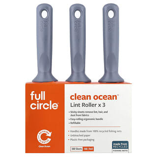 Full Circle, Rouleau à fibres alimentaires Clean Ocean™, Paquet de 3, 300 feuilles