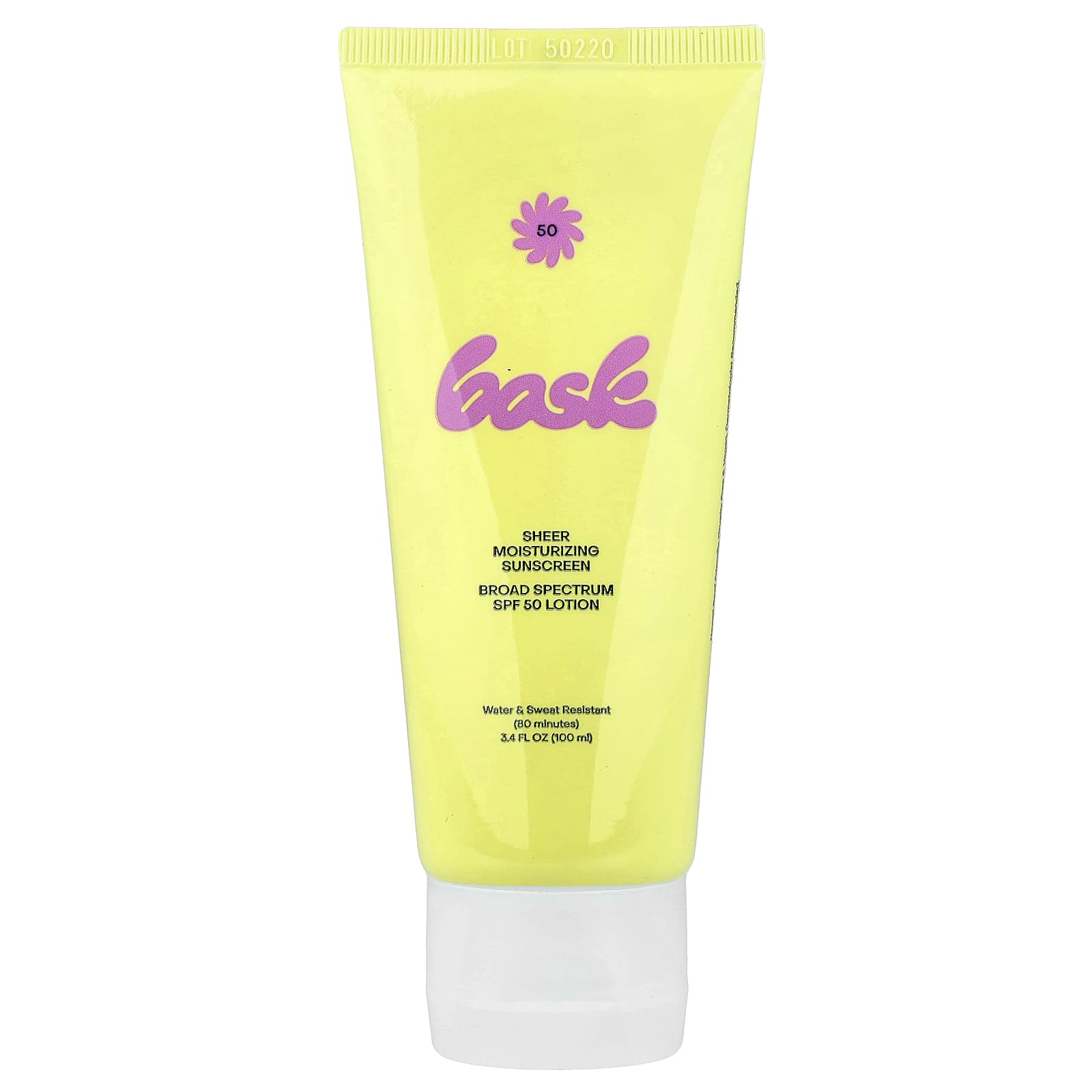 Bask Suncare, прозрачный увлажняющий солнцезащитный лосьон, SPF 50, 100 мл (3,4 жидк. унции)