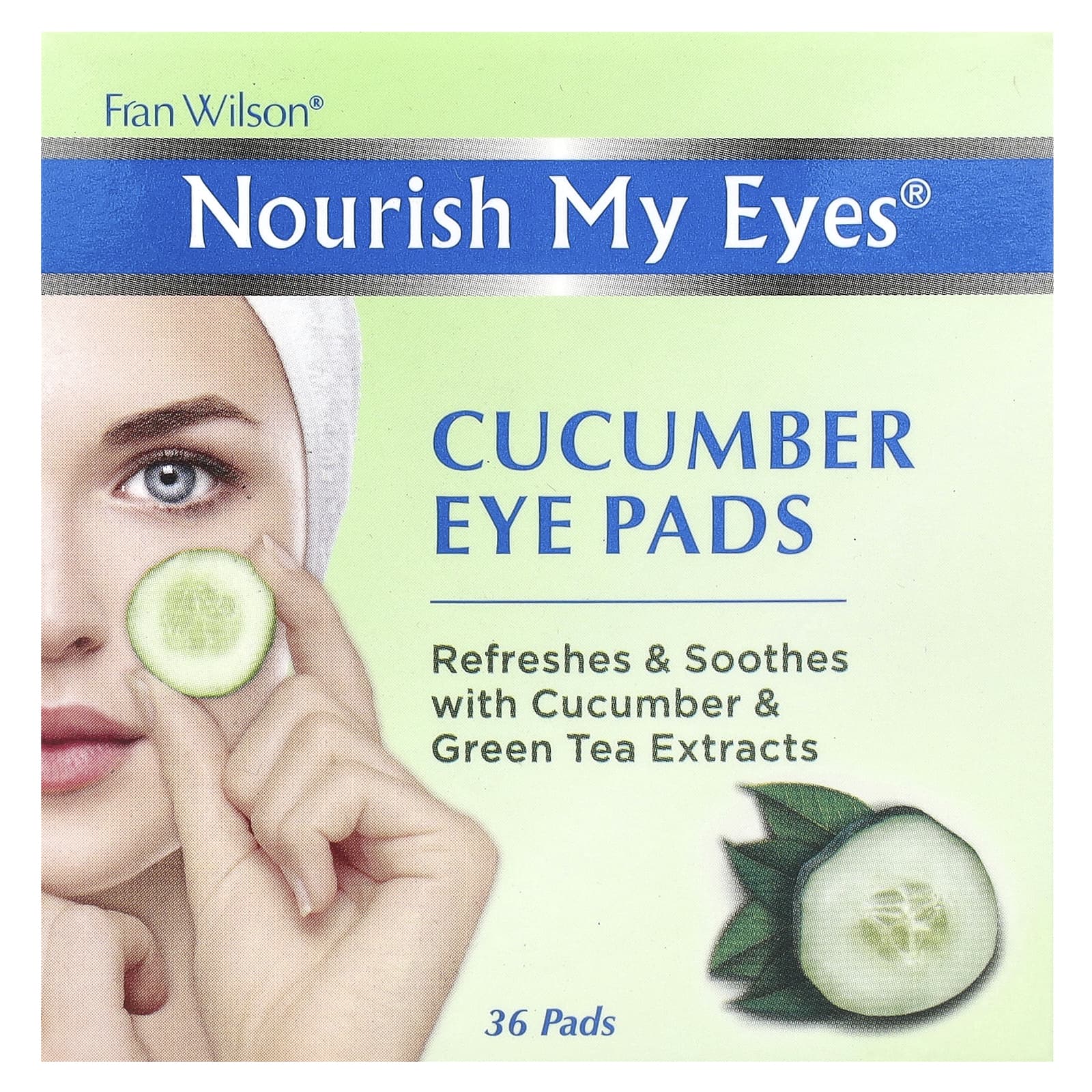 Fran Wilson, Nourish My Eyes®, Cucumber Eye Pads, 36 Pads Image 3