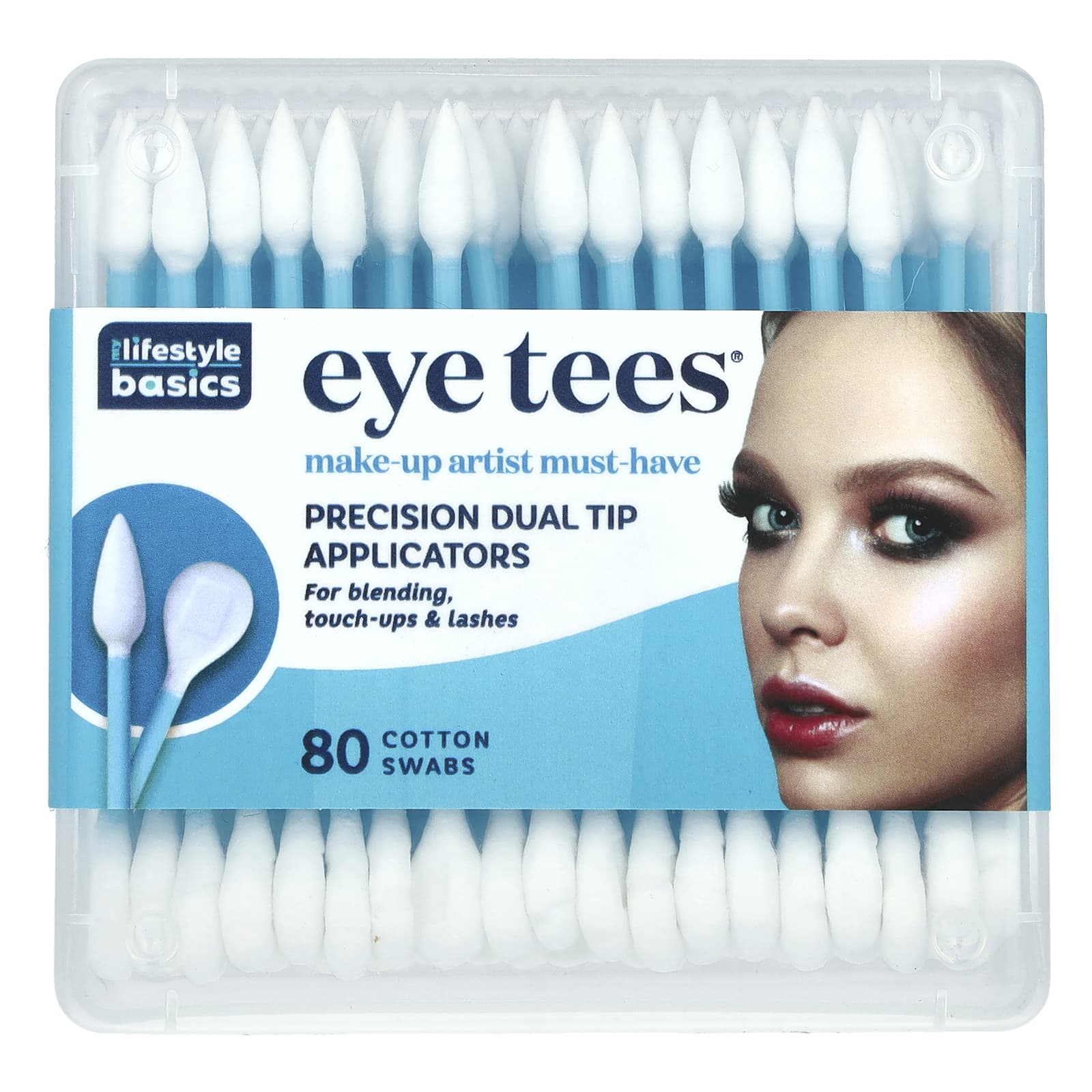 Fran Wilson, Eye Tees, Precision Dual Tip Applicators, 80 Cotton Swabs