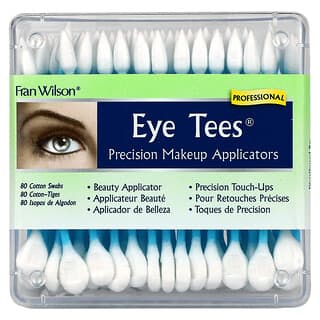 Fran Wilson, Camisetas para ojos, Aplicadores de maquillaje de precisión, 80 hisopos de algodón