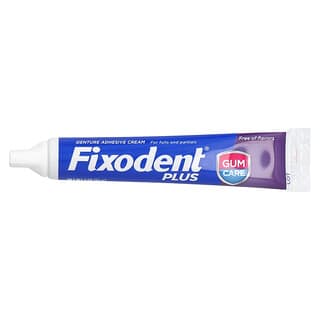 Fixodent‏, Plus, קרם מדביק לשיניים תותבות, 57 גרם (2 אונקיות)